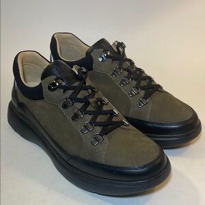 Samuel Hubbard Performance Walker Green Loden Nubuck Leather Comfort Sneaker